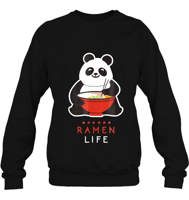 Cute Japanese Anime Panda Ramen Tshirt Kawaii Panda Tee Mugs