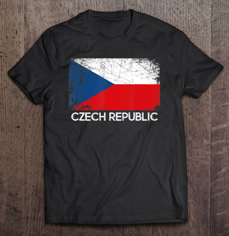 Czech Flag Vintage Made In Czech Republic Gift Shirt