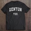 Denton Texas Tx Vintage Athletic Sports Tee Design Tee