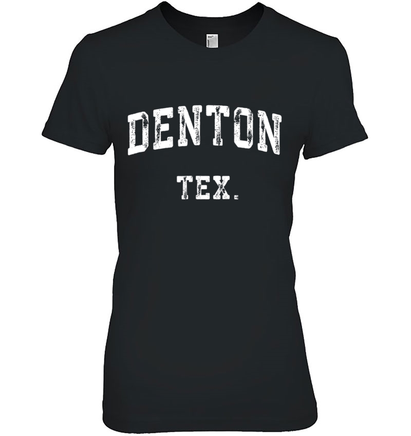 Denton Texas Tx Vintage Athletic Sports Tee Design Hoodie