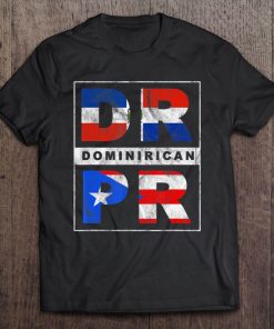 Dominirican Puerto Rico And Republica Dominicana Pride Shirt Tee