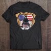 English Bulldog American Sunglass 4Th Of July Usa Boys Men Tank Top Tee