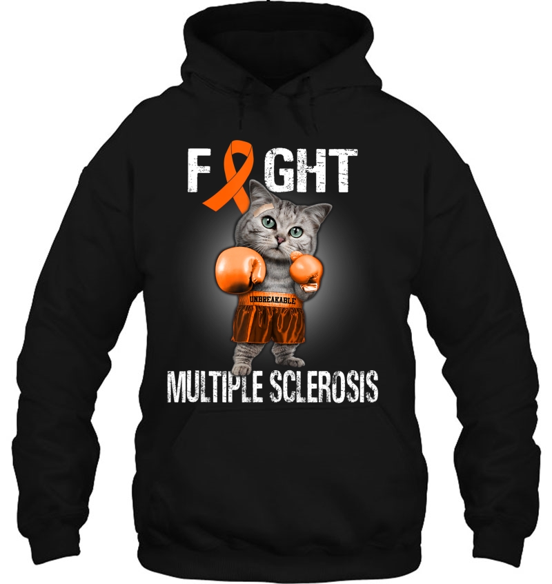 Fight Multiple Sclerosis Orange Boxing Cat Cute Gift Mugs