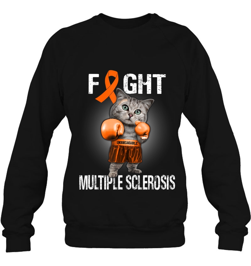 Fight Multiple Sclerosis Orange Boxing Cat Cute Gift Mugs