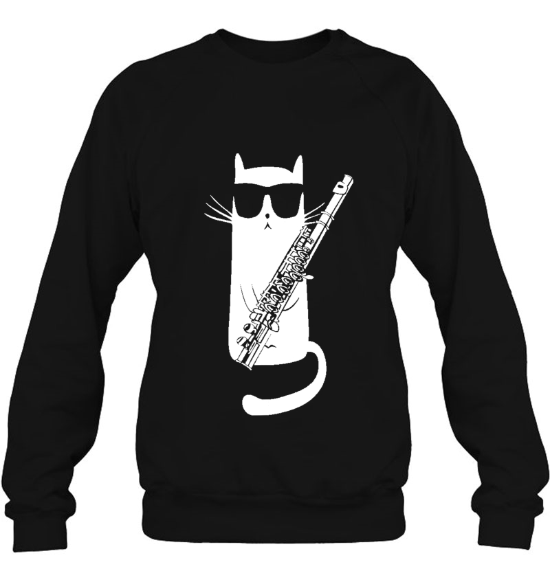 Funny Cat Wearing Sunglasses Playing Flute Mugs