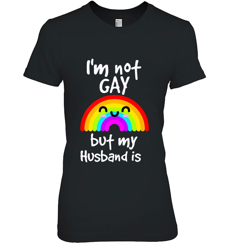 Funny Gift I'm Not Gay But My Husband Is Pride Hoodie