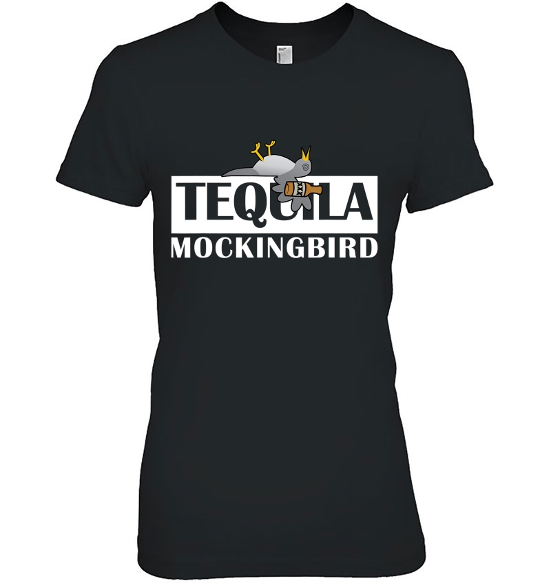 Funny Tequila - Tequila Mockingbird Pun Tee - White Mugs
