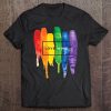 Funny Watercolor Lgbt Love Wins Rainbow Paint Gift Tee