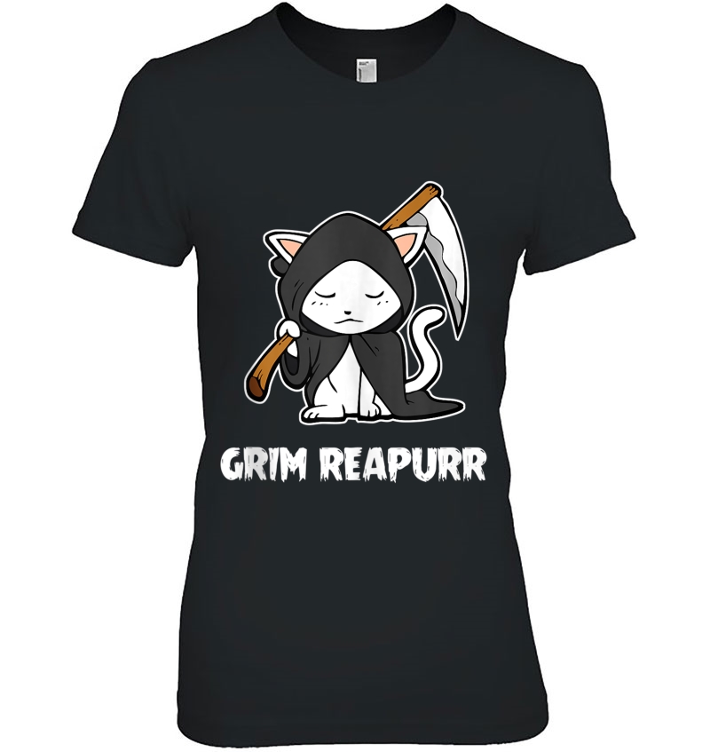 Grim Reapurr Halloween Costume Reaper Funny Kitten Cats Hoodie