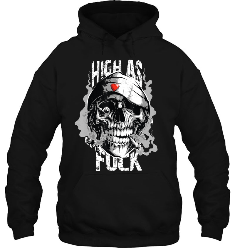 High As Fuck Funny Weed Marijuana Skull Cannabis Mugs