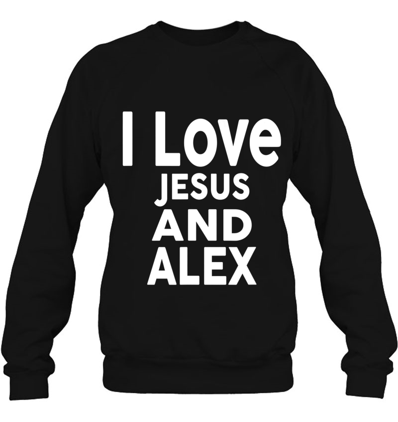 I Love Jesus And Alex Name Mugs