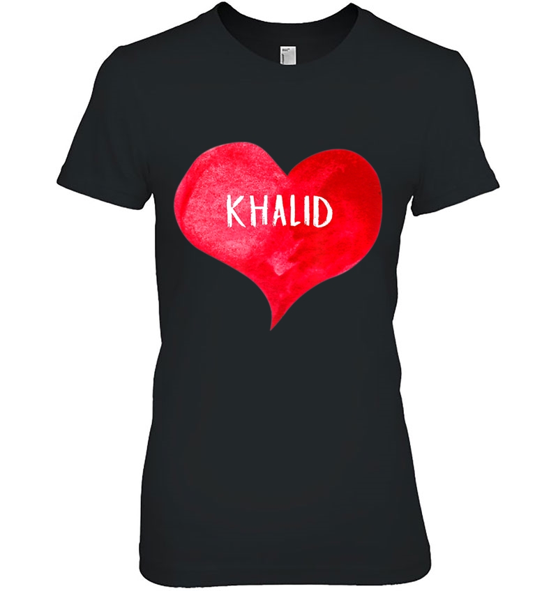 I Love Khalid - Love Heart , Gifts Valentine's Day Hoodie