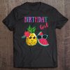 Kids Cute Pineapple Watermelon Summer Birthday Girl Tee