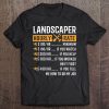 Landscaper Hourly Rate Funny Landscaper Gifts Tee