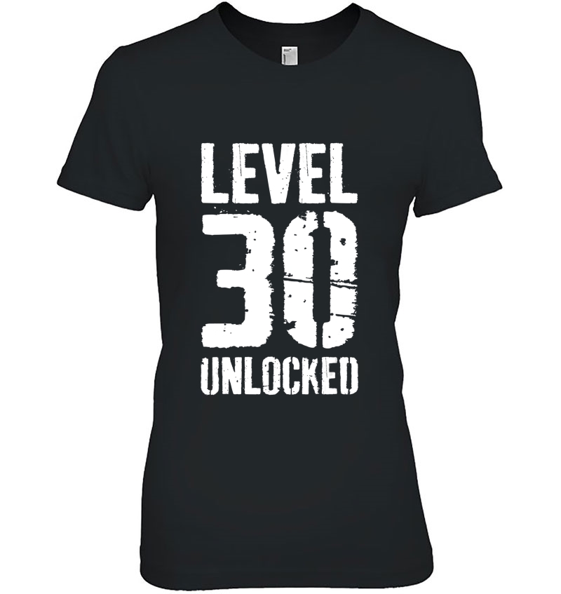 Level 30 Unlocked Video Gamer 30Th Birthday Gift Hoodie