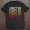 Loretta Retro Wordmark Pattern - Vintage Style Tee