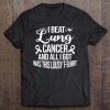 Lung Cancer Survivor Gifts I Beat Lung Cancer White Tee