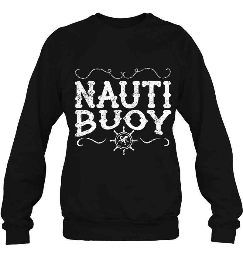Mens Nautical Sailor Navy Blue Boating Shirt Sweatshirt