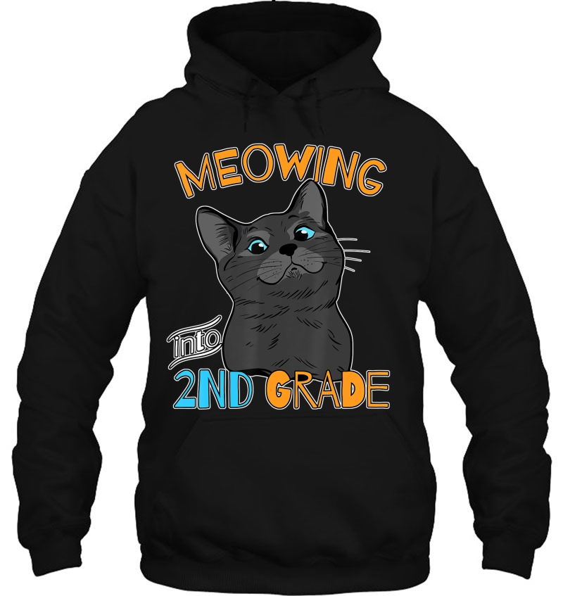 Meowing Into 2Nd Grade Cute Black Cat Back To School Mugs