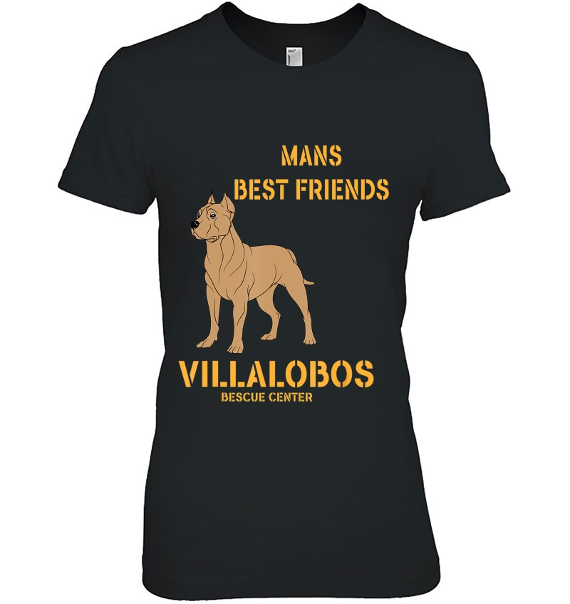 Pitbull Mans Best Friend Villalobos Rescue Center Hoodie