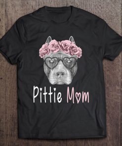 Pittie Mom For Pitbull Dog Lovers-Mothers Day Gift Tee