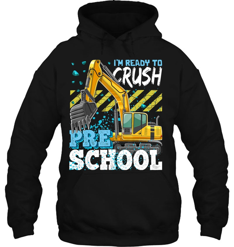 Preschool Excavator Construction Back To School Shirt Boys Mugs