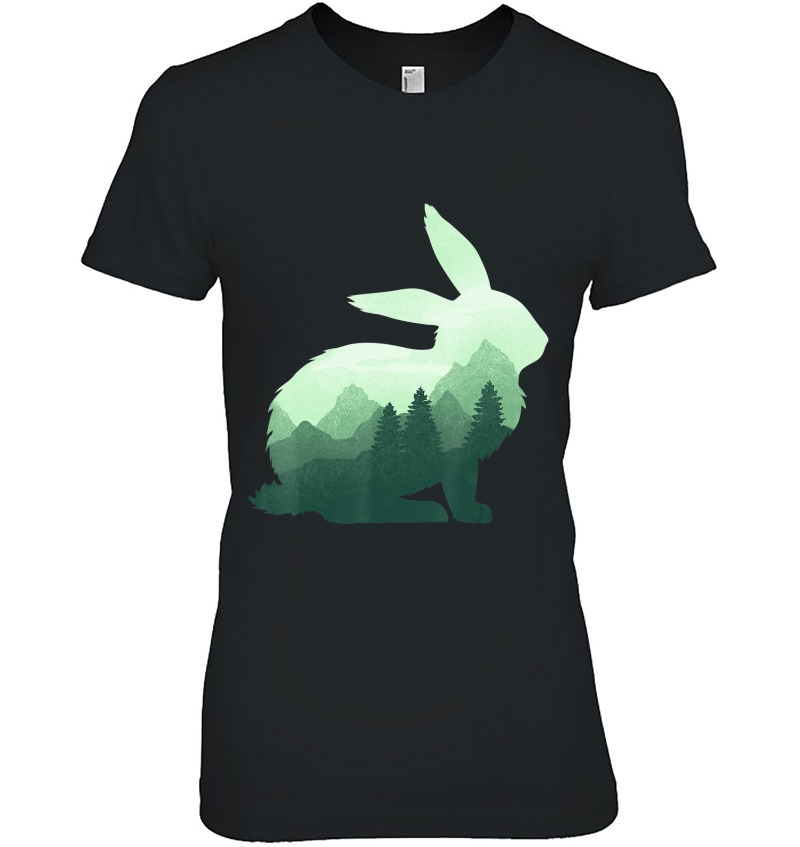 Rabbit Bunny Hare Double Exposure Surreal Wildlife Animal Hoodie