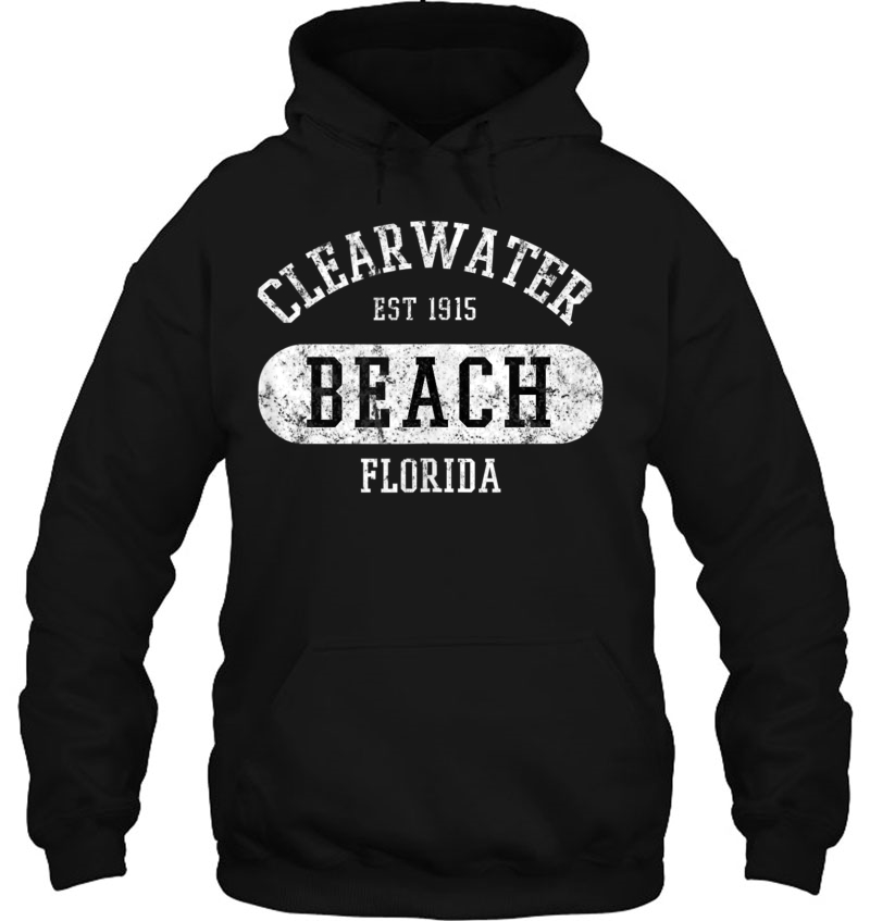 Retro College Style Clearwater Beach Distressed Novelty Mugs