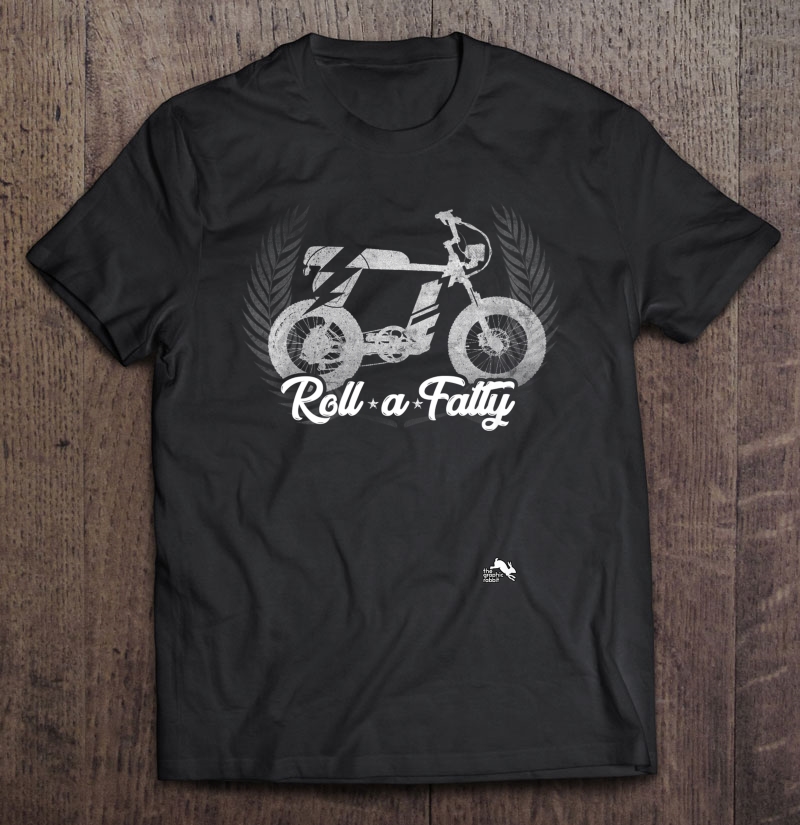 Roll A Fatty Scrambler Moto Bike Premium Shirt