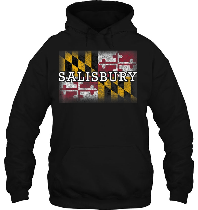 Salisbury Maryland Flag Shirt Cool State Souvenir Gif Hoodie