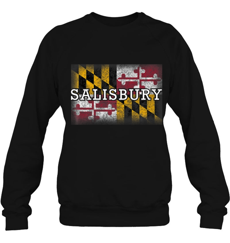 Salisbury Maryland Flag Shirt Cool State Souvenir Gif Sweatshirt