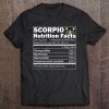 Scorpio Nutrition Facts Zodiac Horoscope Tee