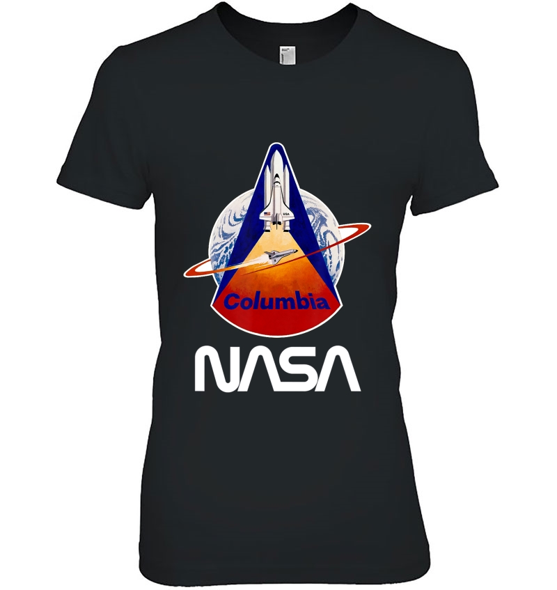 Space Shuttle Columbia Retro Nasa Mission Logo Hoodie