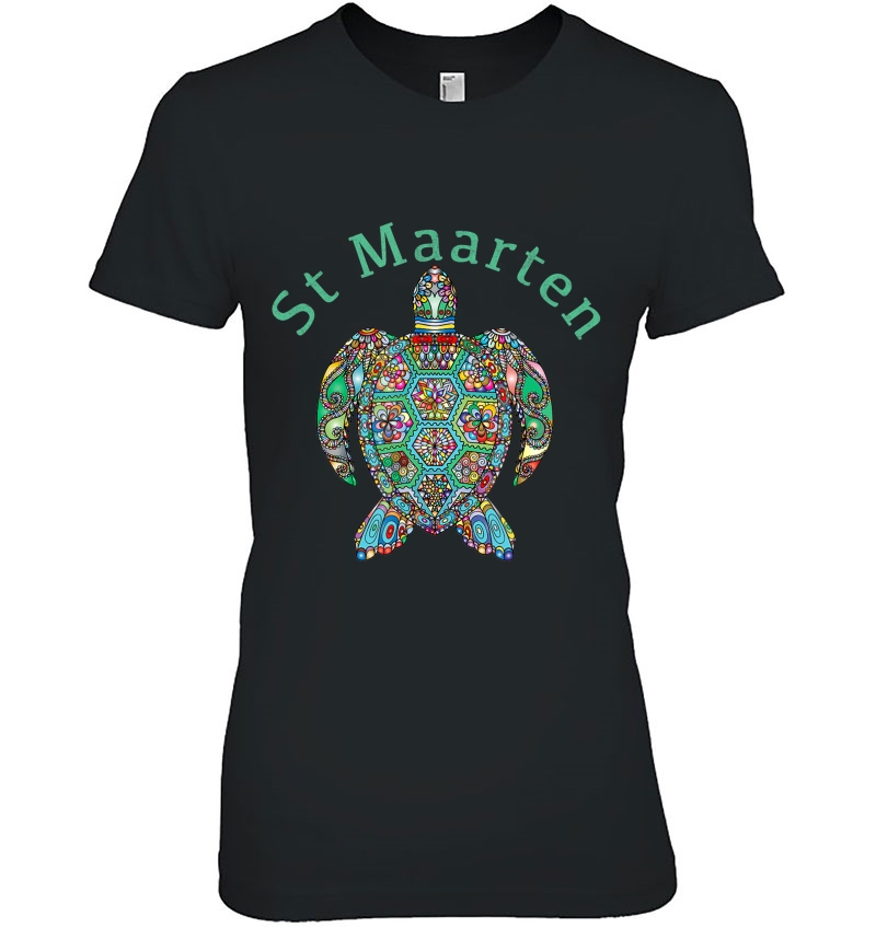 St Maarten Tribal Turtle Gift Hoodie