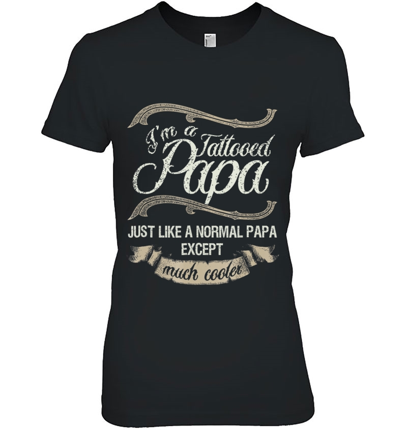 Tattooed Papa Ink Tattoo Body Art Father Hoodie