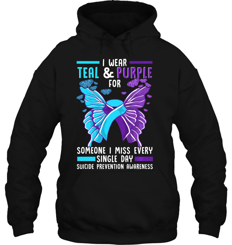 Teal And Purple Ribbon Suicide Prevention Awareness Mugs