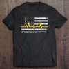 Thin Gold Line American Flag Dispatchers Supporter Tank Top Tee