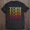 Tori Retro Wordmark Pattern - Vintage Style Tee