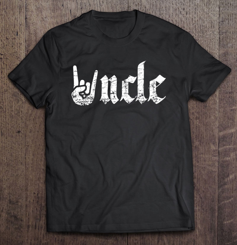 Uncle Rock Symbol Funny Uncle Gift Light Premium Shirt