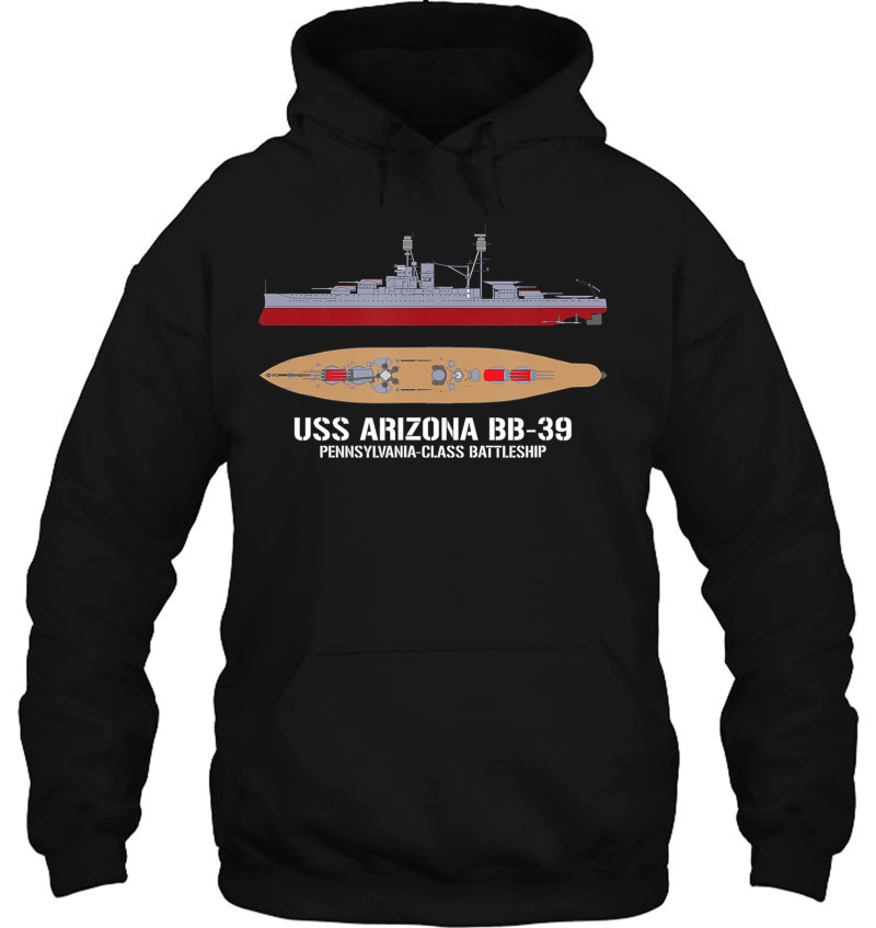 Uss Arizona Bb-39 Hoodie