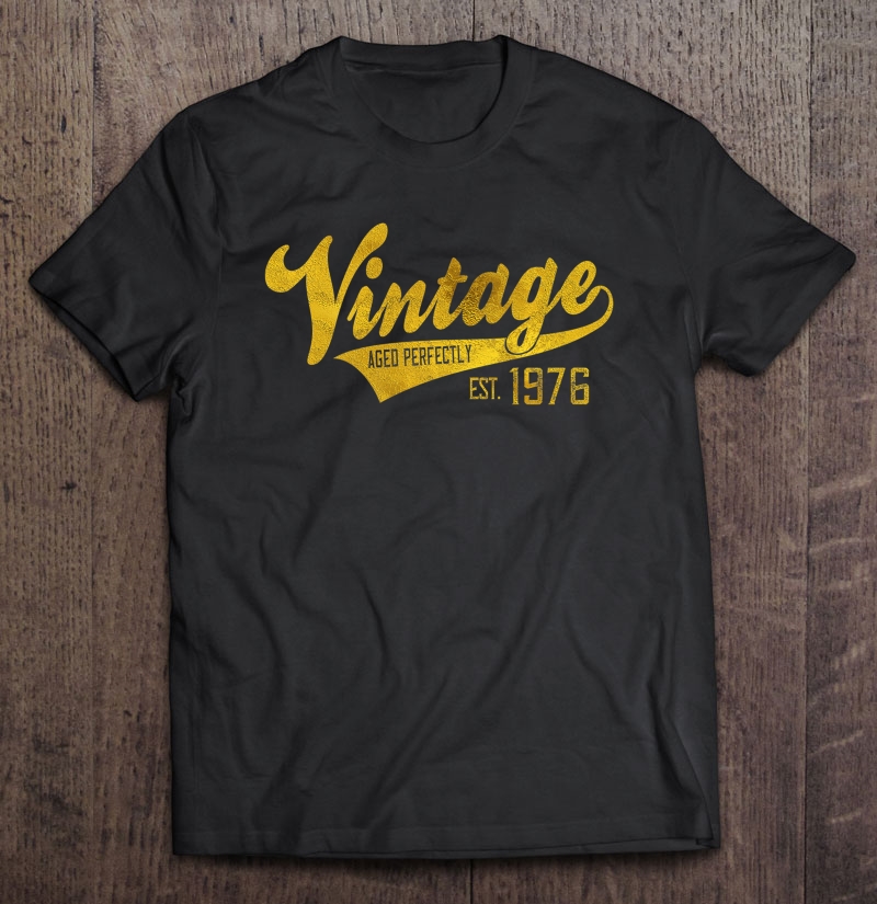 Vintage Est 1976 Shirt Aged 44 Yrs Old Bday 44Th Birthday Premium Shirt