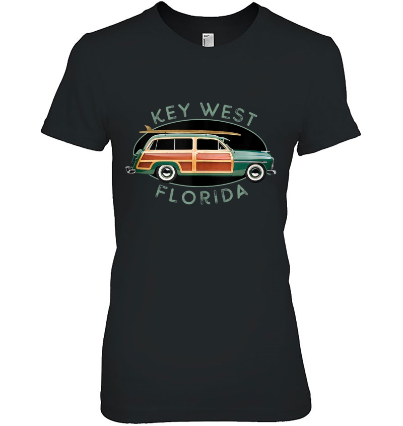 Vintage Key West Florida Surfing Design Tank Top Hoodie