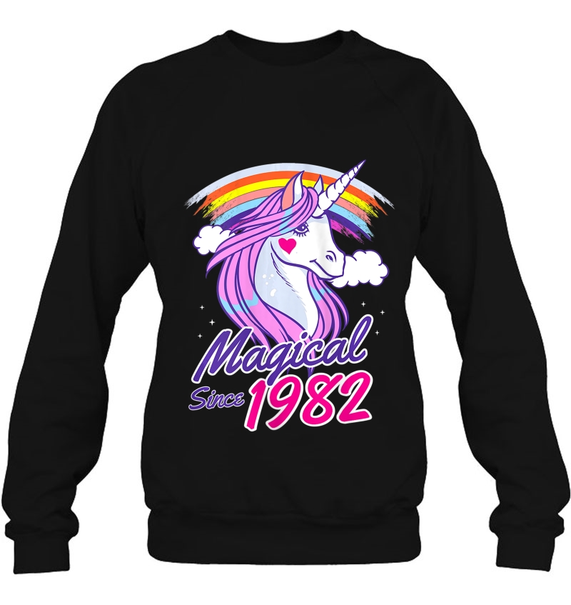 Womens 38Th Birthday Gift Magical Since 1982 Unicorn Tank Top Mugs