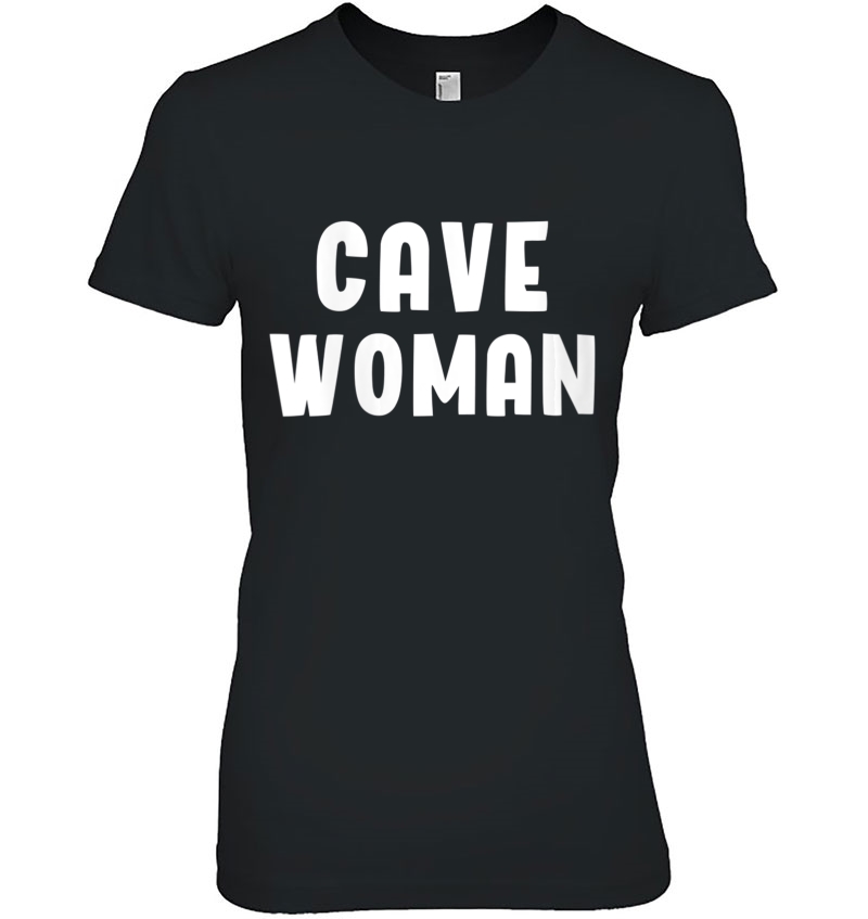 Womens Cavewoman Shirt Funny Halloween Costume Cave Rescue Gift V-Neck Hoodie