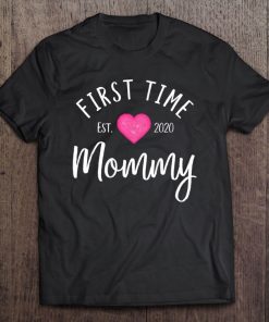 Womens First Time Mommy Est. 2020 - New Mom Tank Top Tee