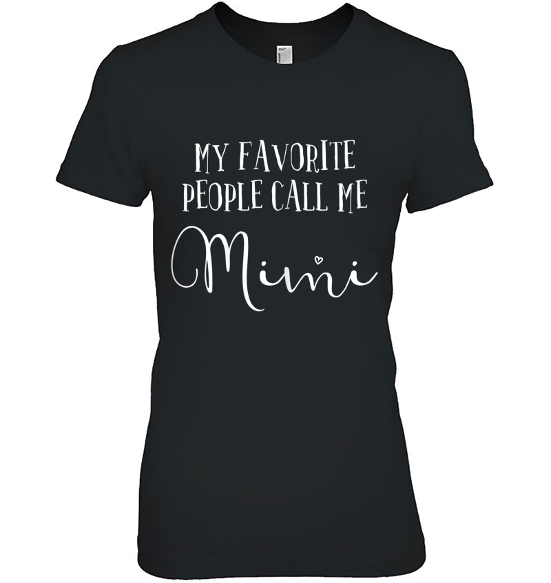 Womens My Favorite People Call Me Mimi Shirt Grandma Christmas Hoodie