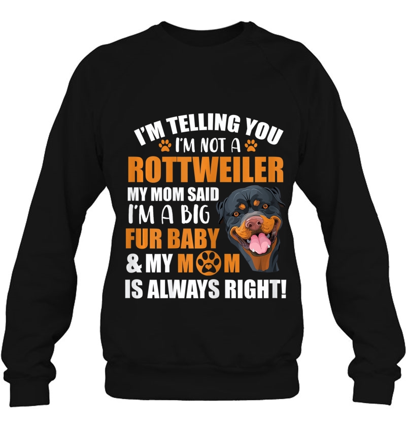 Womens Rottweiler I'm Telling You I'm Just A Big Fur Baby Mugs