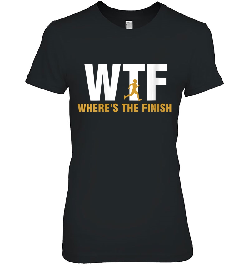 Womens Wtf Where's The Finish Marathon Runner Quote Fun 5K Gift Hoodie