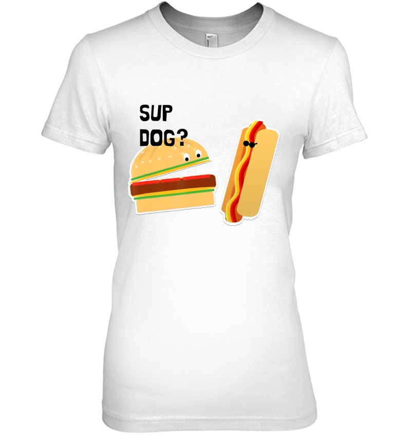 Burger And Hot Dog Funny Sup Dog Hoodie