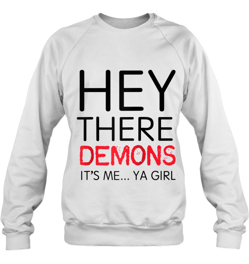 Buzzfeed Unsolved Hey There Demons Girl Raglan Baseball Tee Mugs